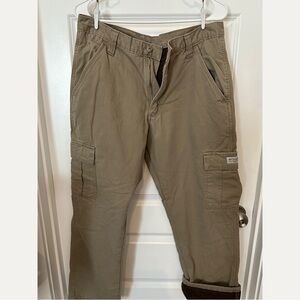 Men's Wrangler Tan Lined Cargo Pants